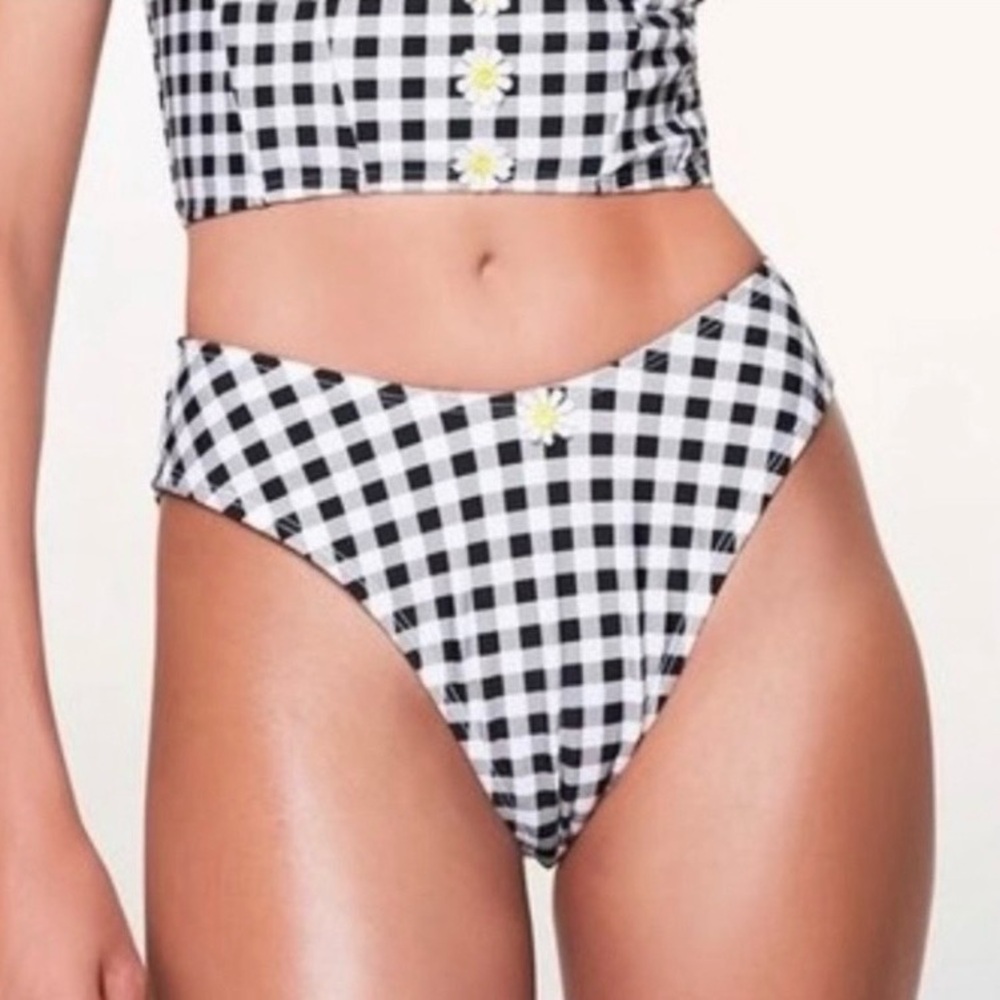 Betsey Johnson Picnic High Cut Swim Bottoms